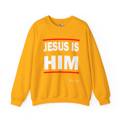 "Jesus Is Him" Inspirational Crewneck Sweatshirt