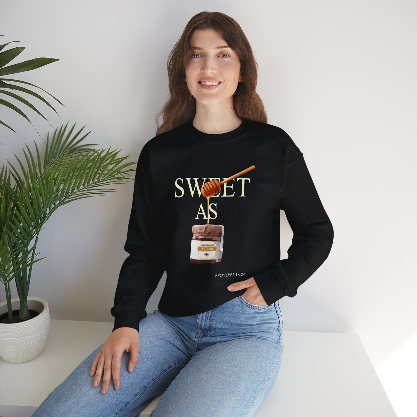 "Pleasant Words" Women's Inspirational Crewneck Sweatshirt