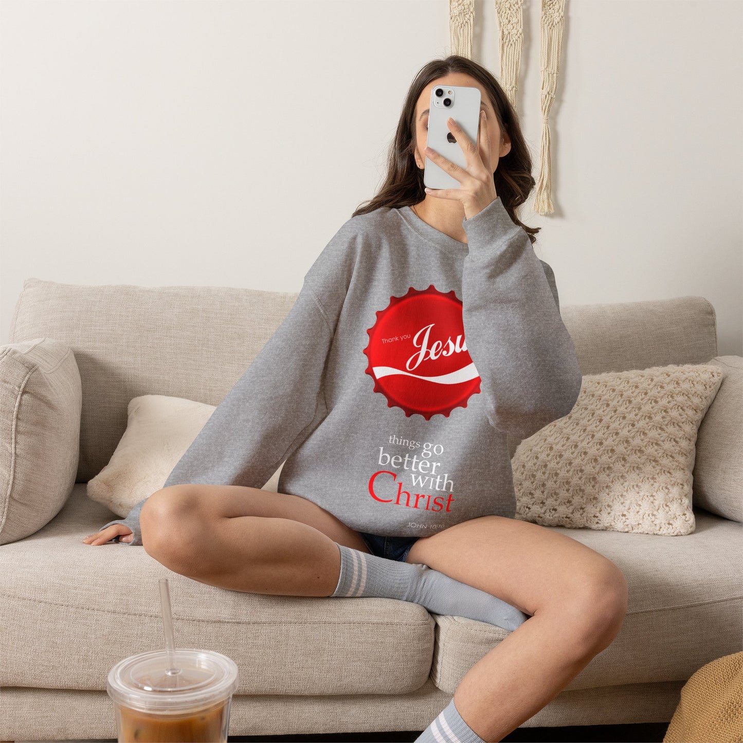 "Things Go Better with Christ" Crewneck Sweatshirt