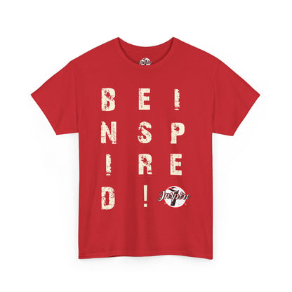 "Be Inspired" Motivational Vertical Graphic T-Shirt