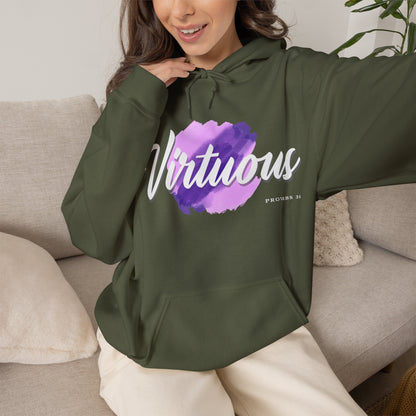 "Virtuous" Affirmation Pullover Hoodie