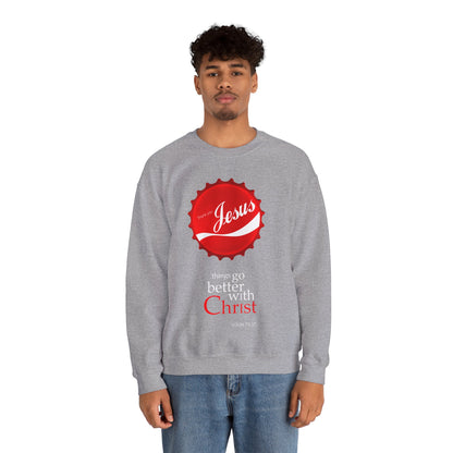 "Things Go Better with Christ" Crewneck Sweatshirt