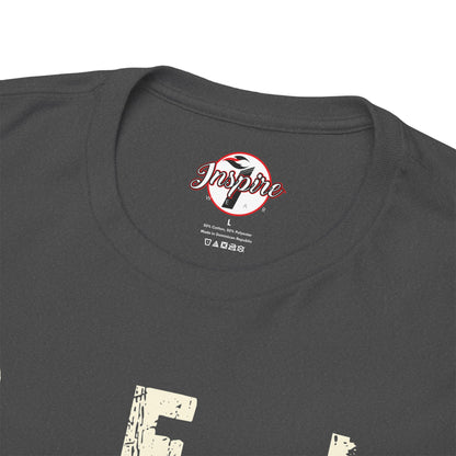 "Be Inspired" Motivational Vertical Graphic T-Shirt