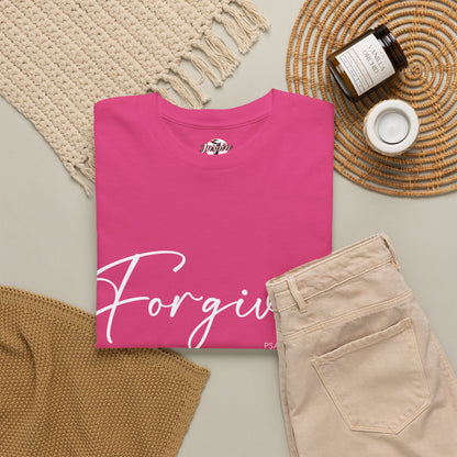 "Forgiven" Womens Christian Faith T-Shirt