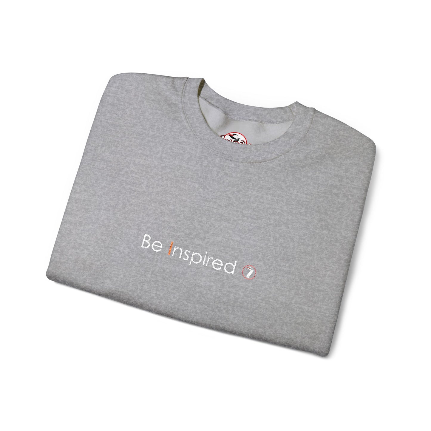 "Be Inspired" Embroidered Crewneck Sweatshirt