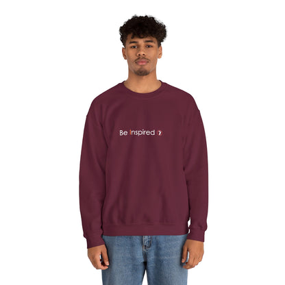 "Be Inspired" Embroidered Crewneck Sweatshirt