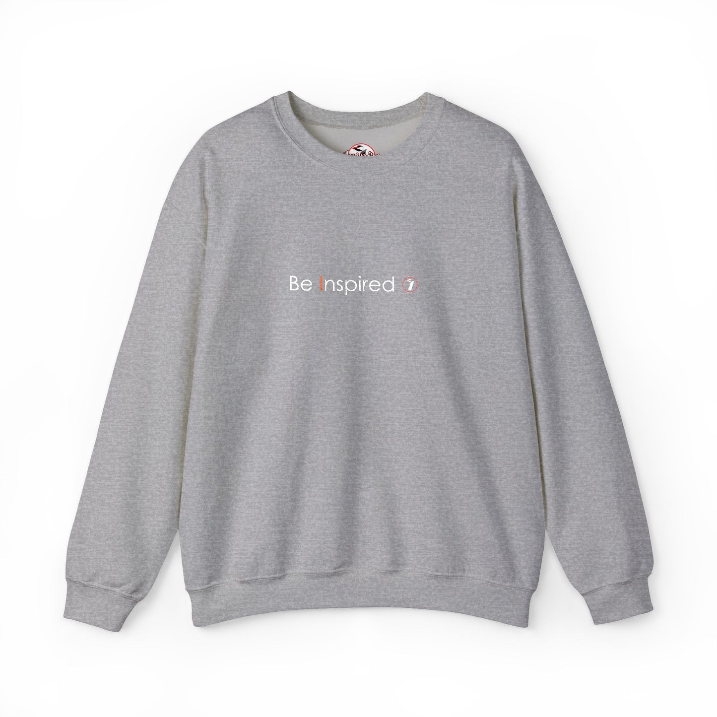 "Be Inspired" Embroidered Crewneck Sweatshirt