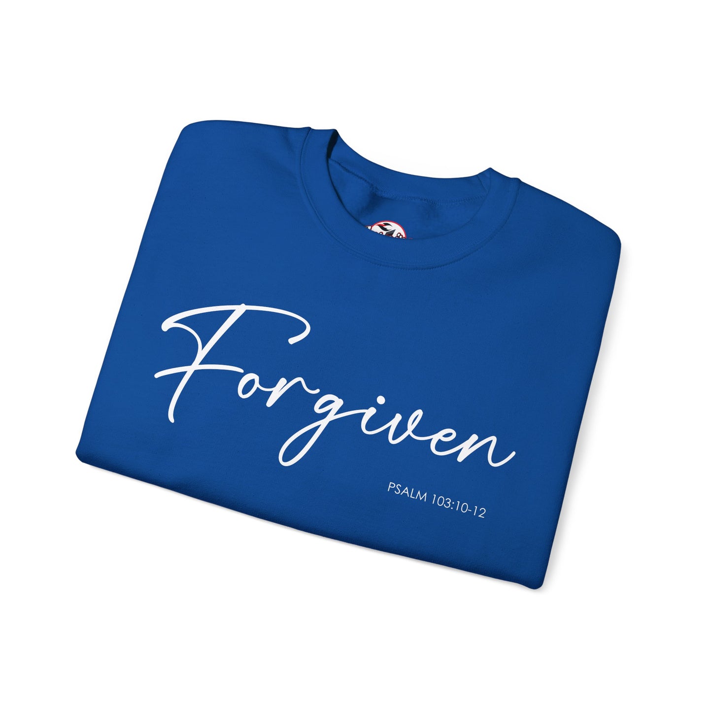 "Forgiven" Inspirational Pullover Crewneck Sweatshirt
