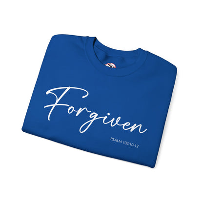 "Forgiven" Inspirational Pullover Crewneck Sweatshirt