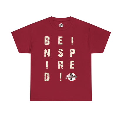 "Be Inspired" Motivational Vertical Graphic T-Shirt