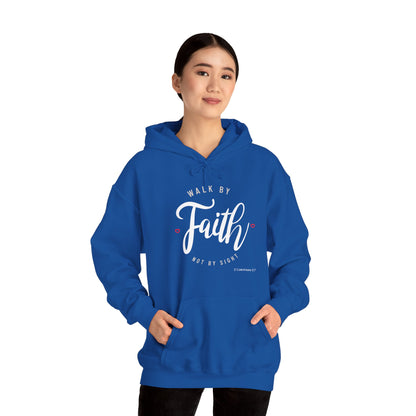 "Walk by Faith Not by Sight" Motivational Pullover Hoodie