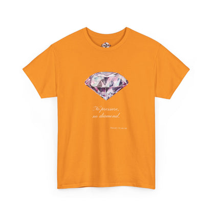 "No Pressure, No Diamond" Women's Inspirational Graphic T-Shirt