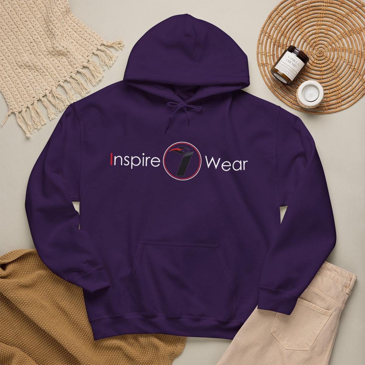 Inspire Wear Classic Logo Pullover Hoodie