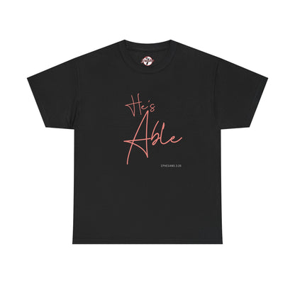 "He's Able" Women's Inspirational T-Shirt