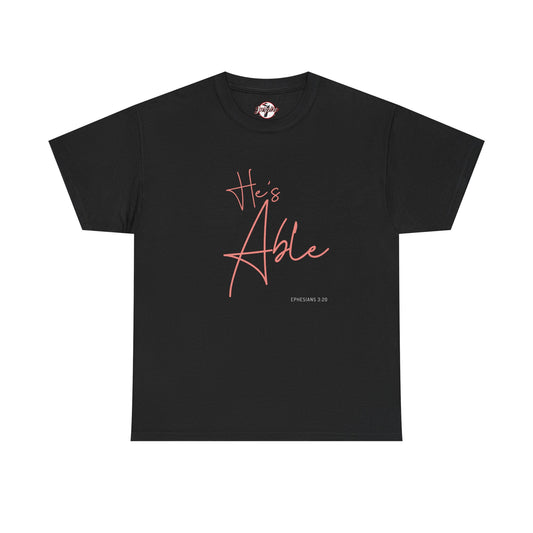 "He's Able" Women's Inspirational T-Shirt