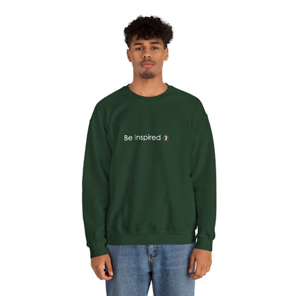 "Be Inspired" Embroidered Crewneck Sweatshirt