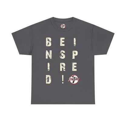 "Be Inspired" Motivational Vertical Graphic T-Shirt