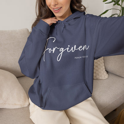 "Forgiven" Inspirational Pullover Hoodie