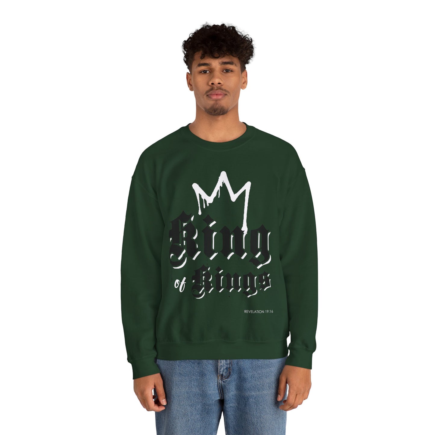 "King of Kings" Inspirational Crewneck Sweatshirt