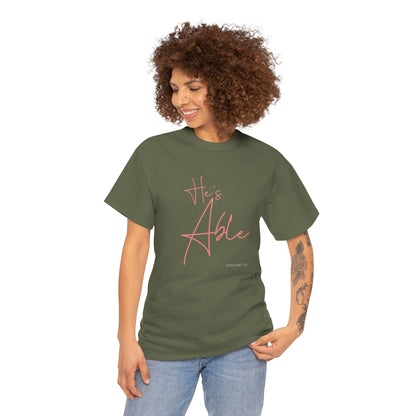 "He's Able" Women's Inspirational T-Shirt