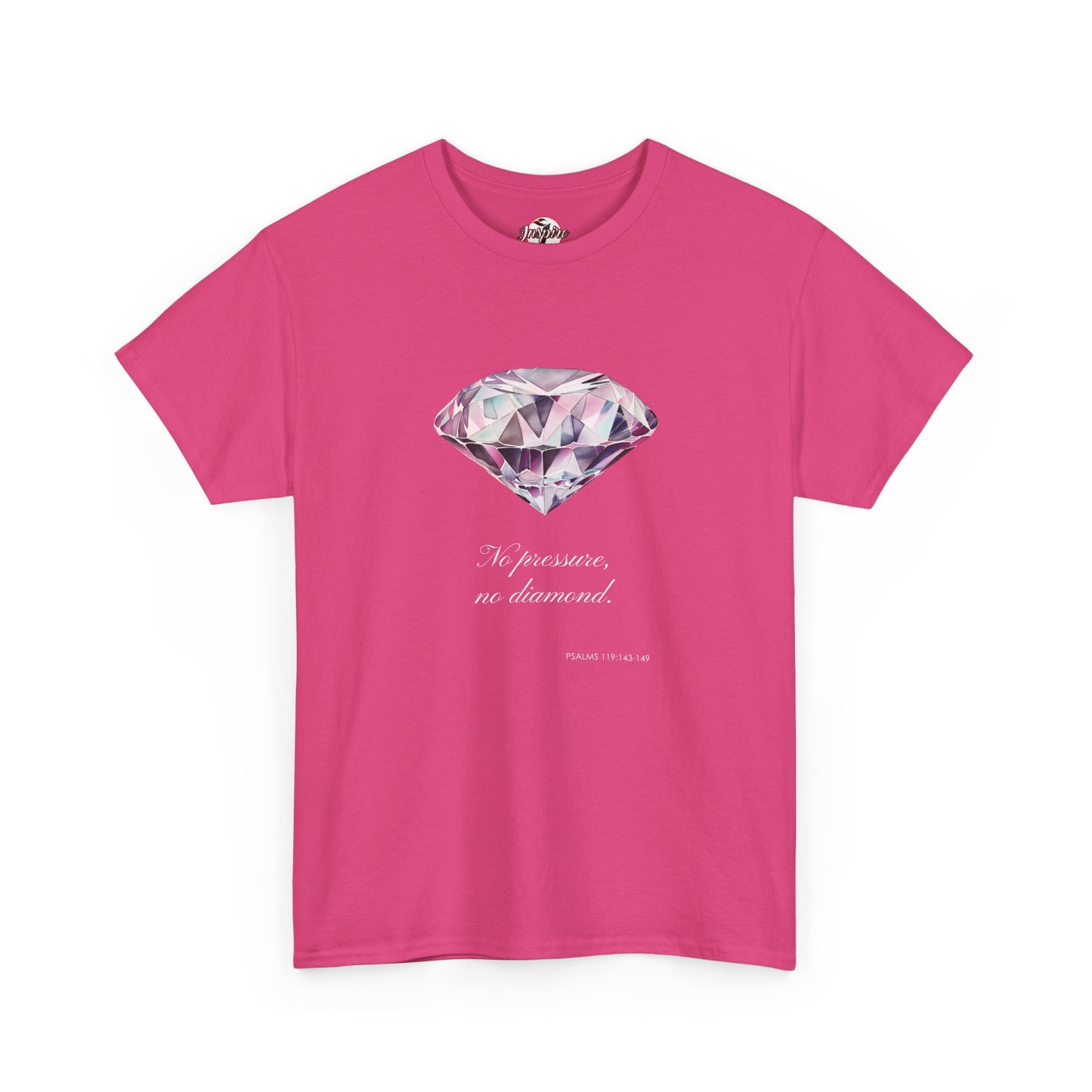 "No Pressure, No Diamond" Women's Inspirational Graphic T-Shirt