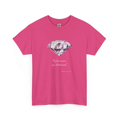"No Pressure, No Diamond" Women's Inspirational Graphic T-Shirt