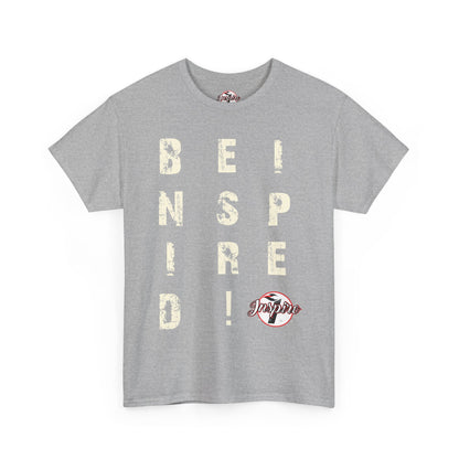 "Be Inspired" Motivational Vertical Graphic T-Shirt