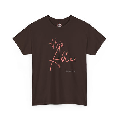 "He's Able" Women's Inspirational T-Shirt