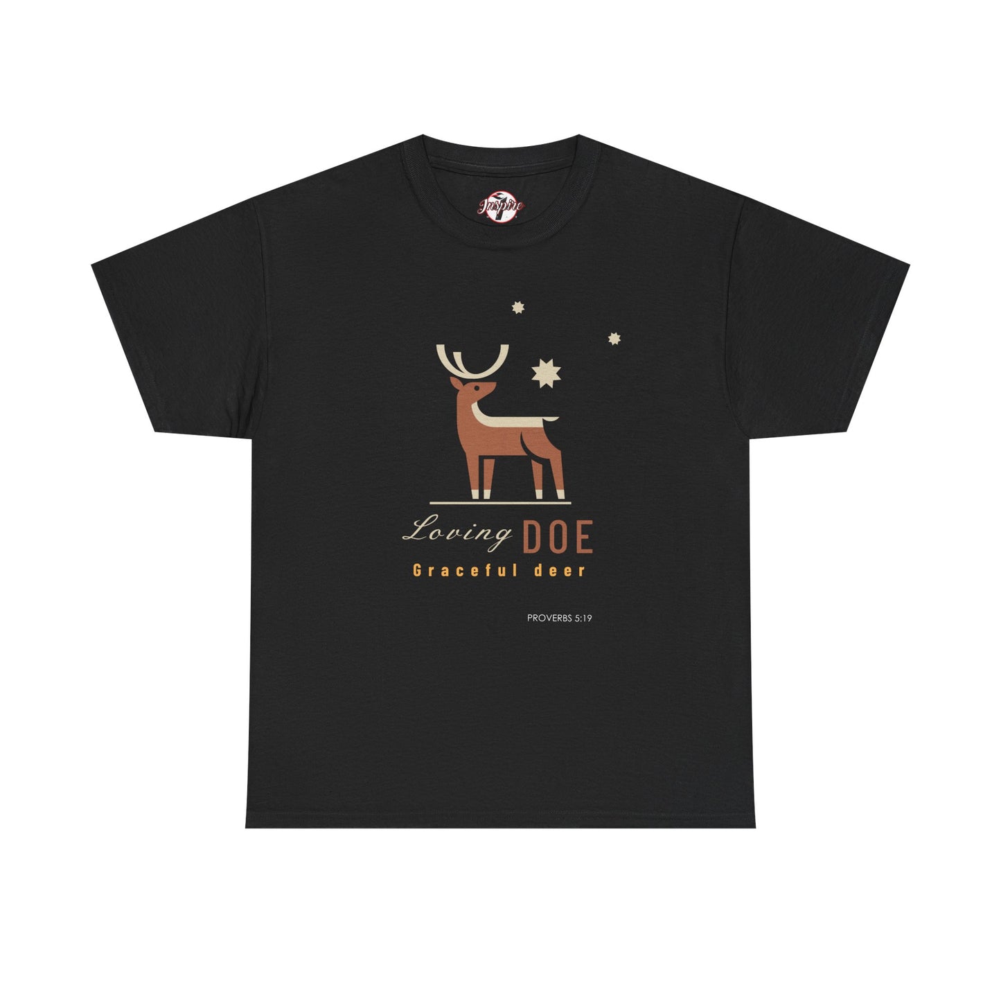 "Loving Doe Graceful Deer" Women's Inspirational Graphic T-Shirt