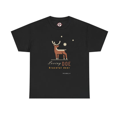 "Loving Doe Graceful Deer" Women's Inspirational Graphic T-Shirt