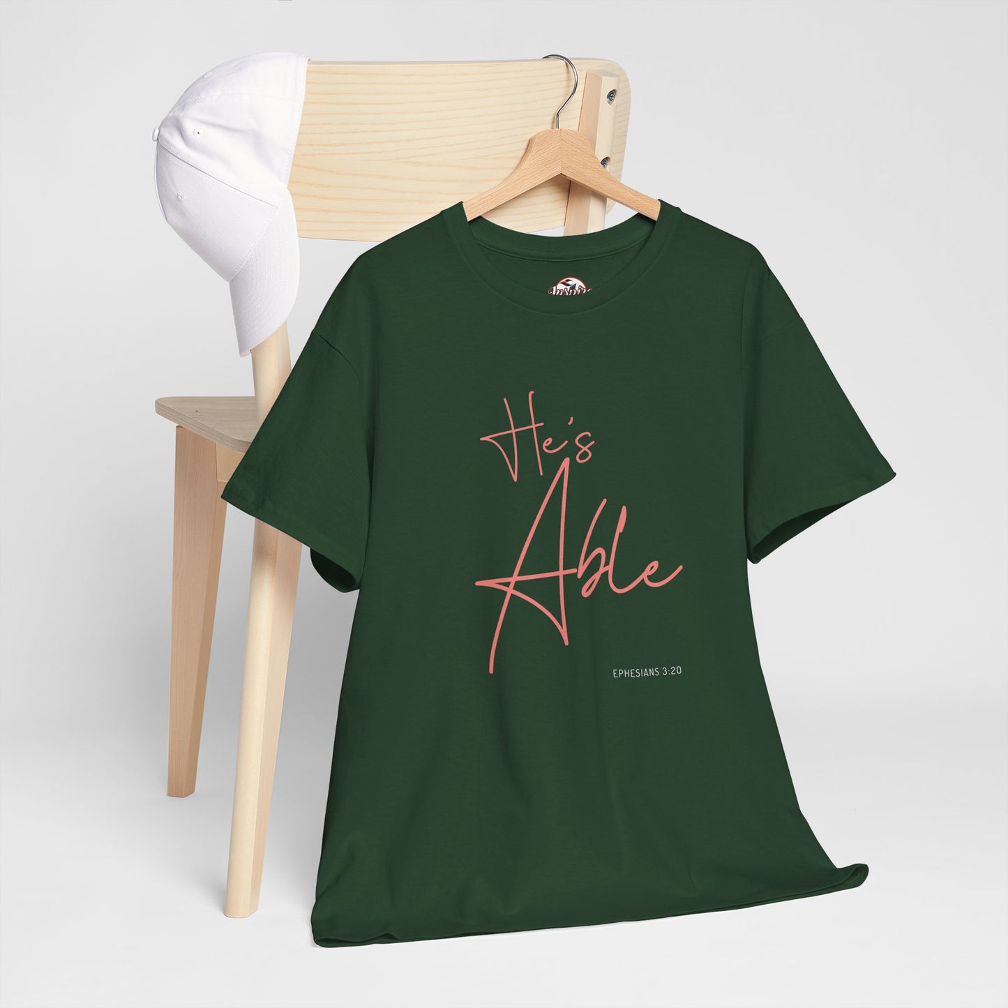 "He's Able" Women's Inspirational T-Shirt