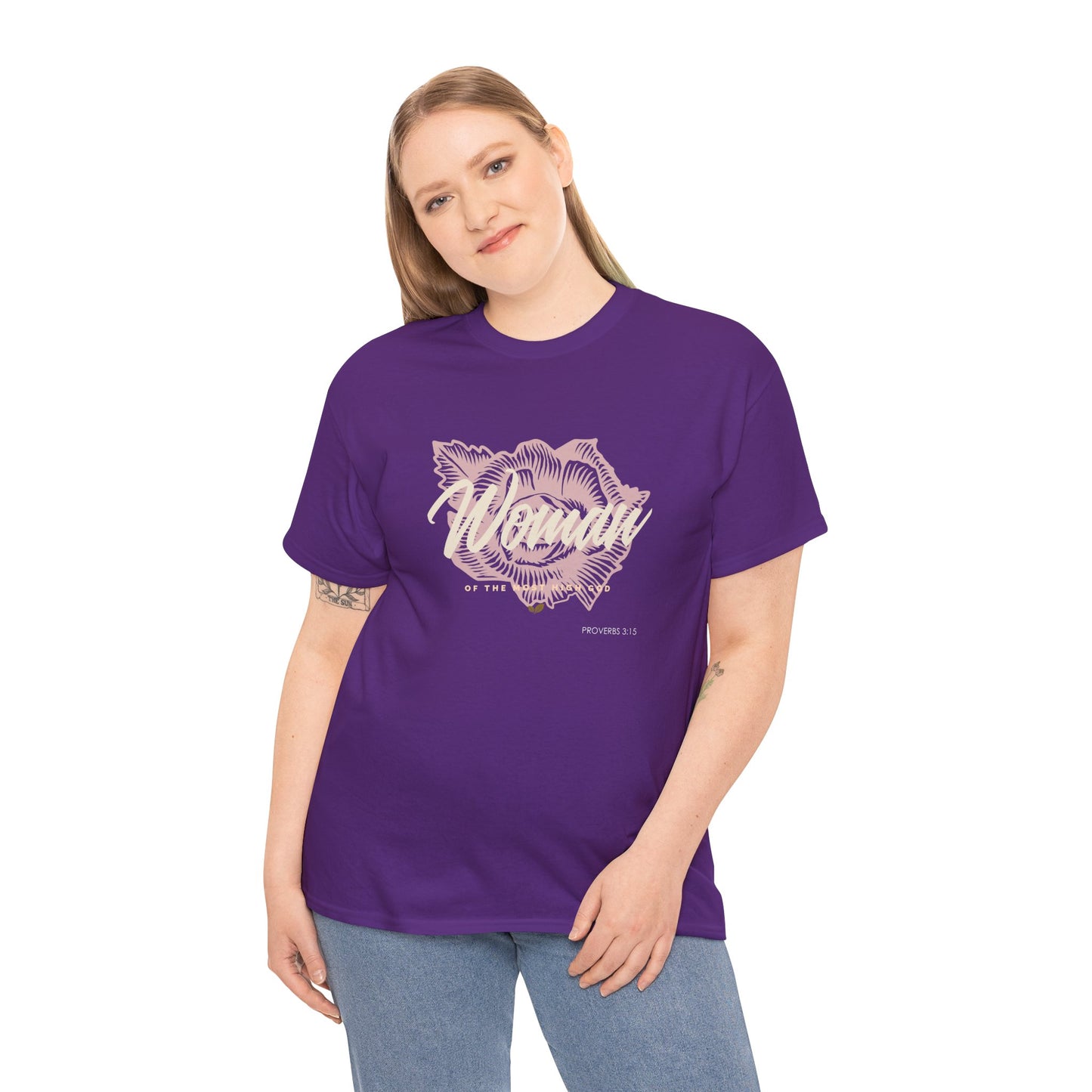 Woman of the Most High God Women's Heavy Cotton Tee