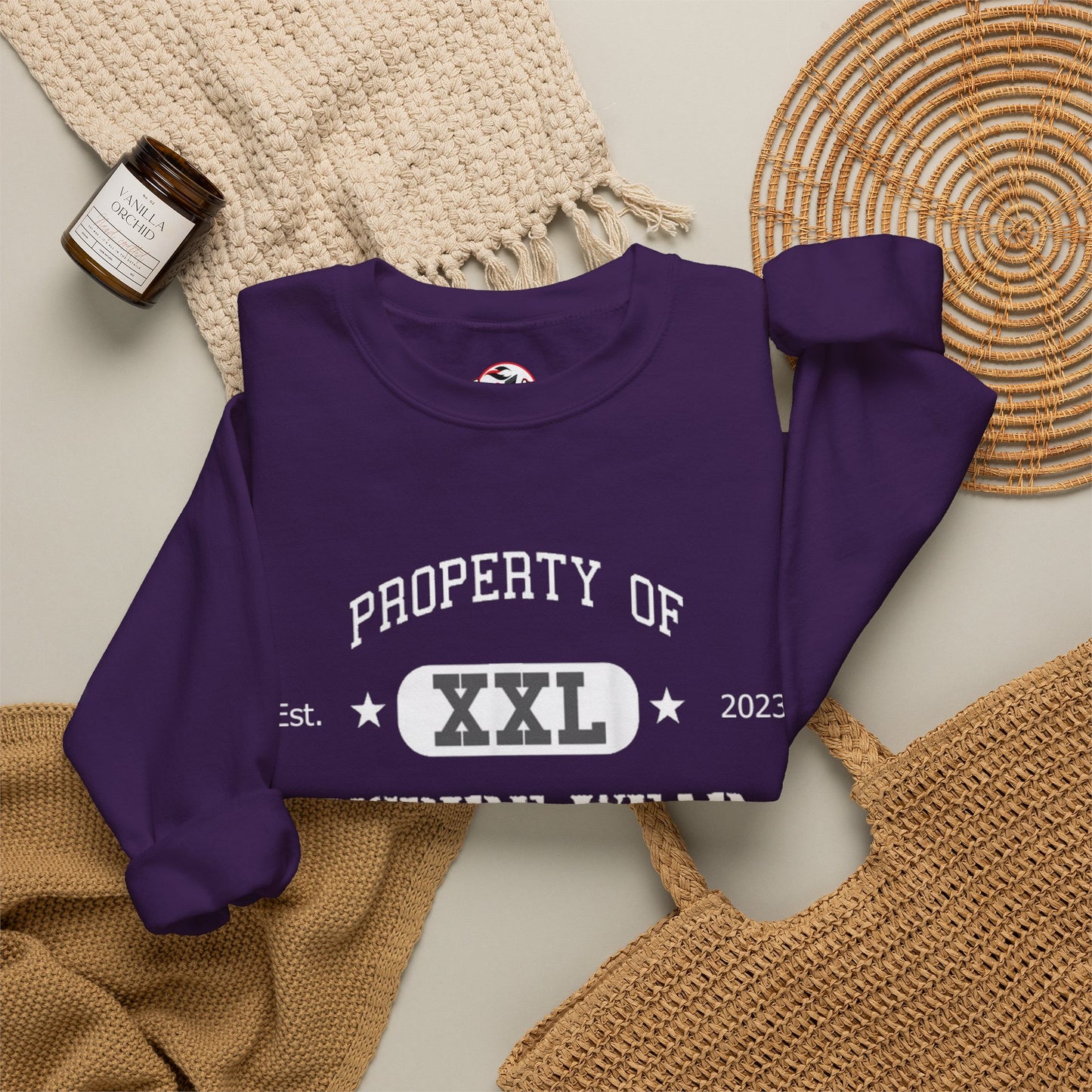"Property of Inspire Wear" Athletic Crewneck Sweatshirt