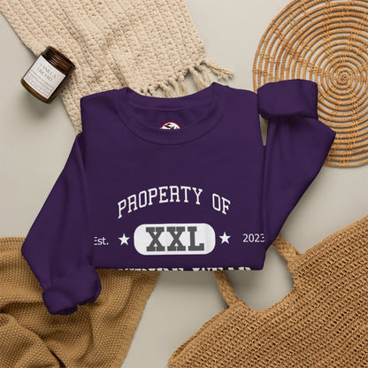 "Property of Inspire Wear" Athletic Crewneck Sweatshirt