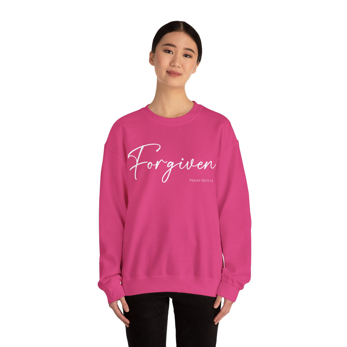"Forgiven" Inspirational Pullover Crewneck Sweatshirt