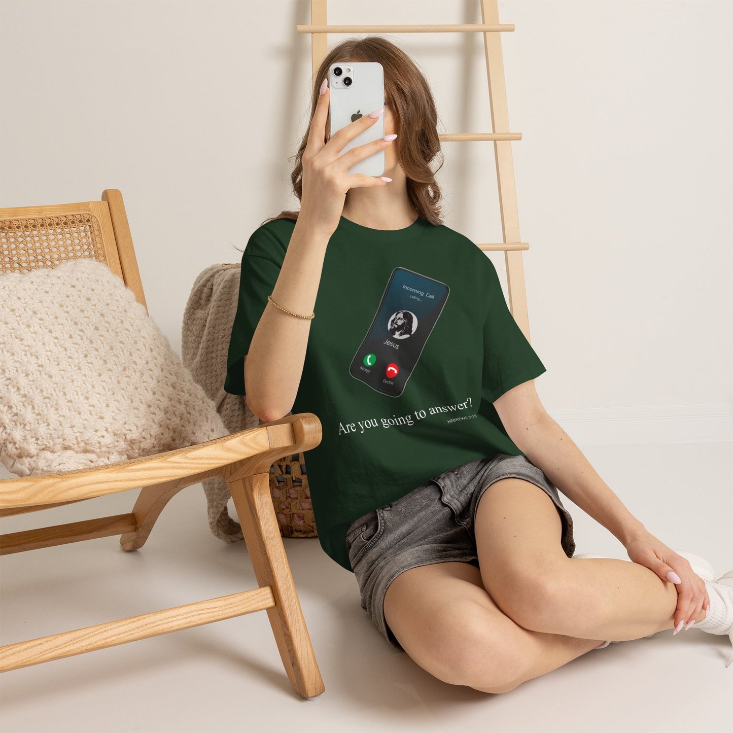 "Are You Going to Answer?" Inspirational Graphic Tee
