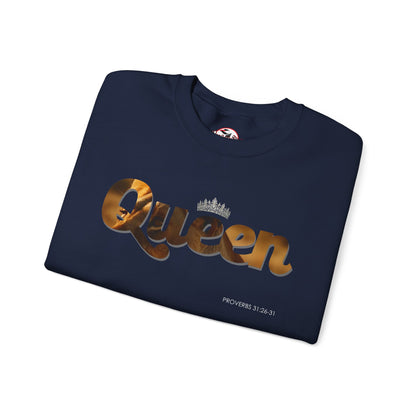 "Queen" Women's Inspirational Pullover Sweatshirt