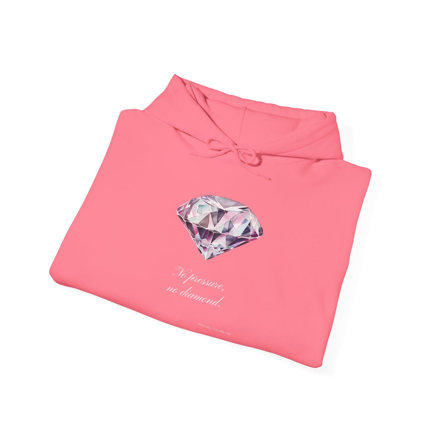 "No Pressure, no Diamond" Women's Heavy Blend™ Hooded Sweatshirt
