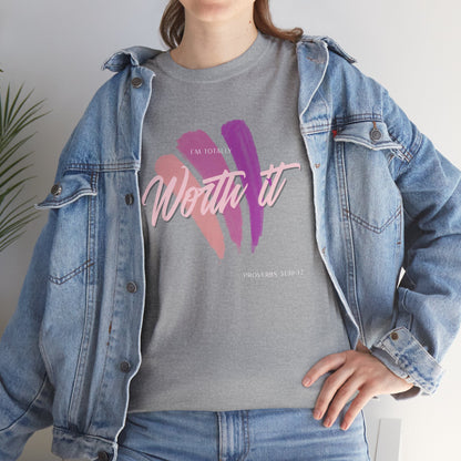 "Totally Worth It" Women's Motivational Graphic T‑Shirt