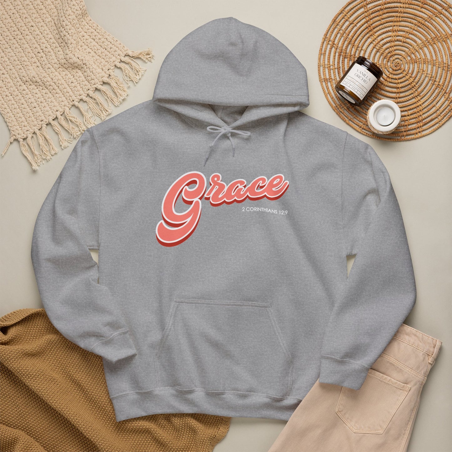 "Grace" Inspirational Pullover Hoodie