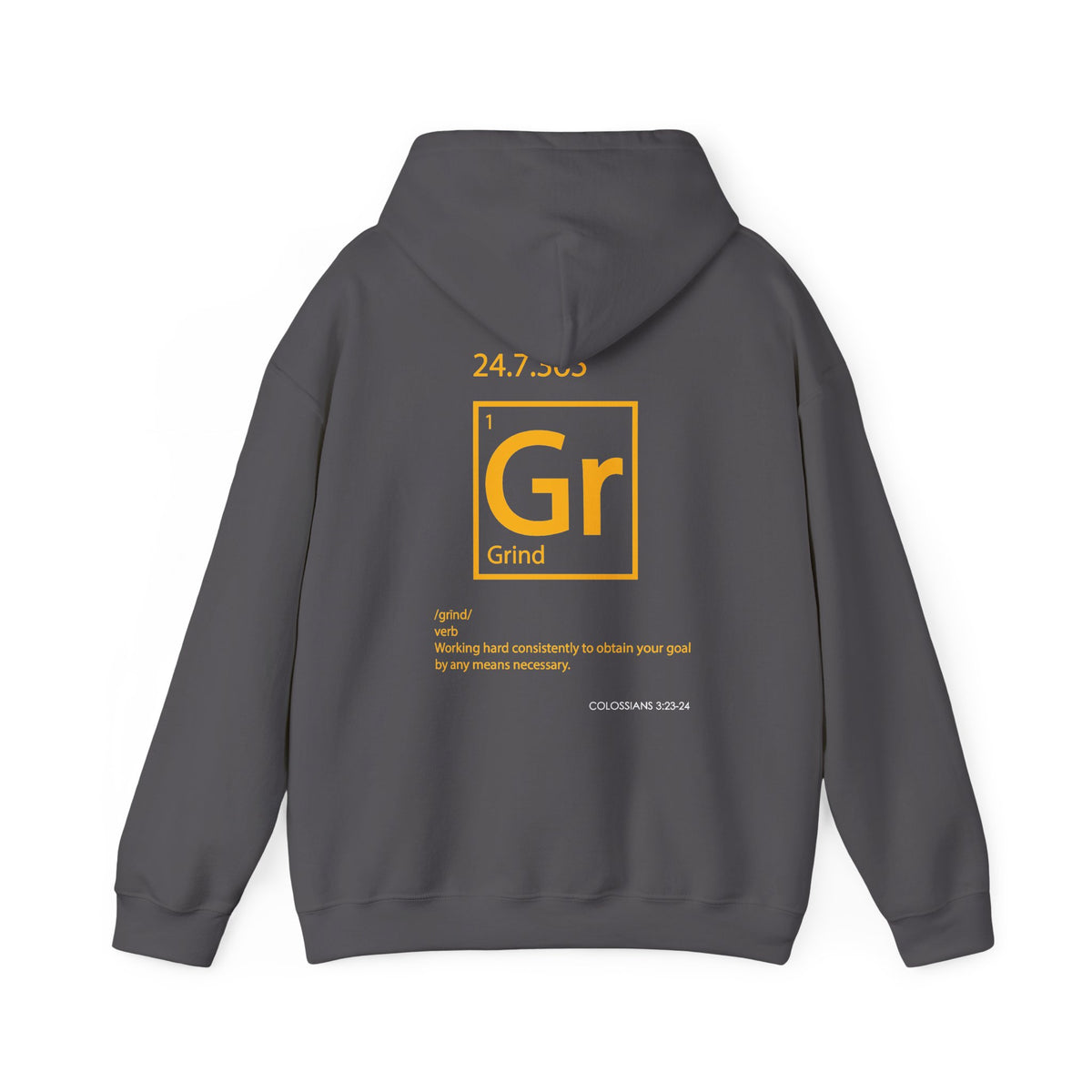 "Grind" Motivational Unisex Pullover Hoodie