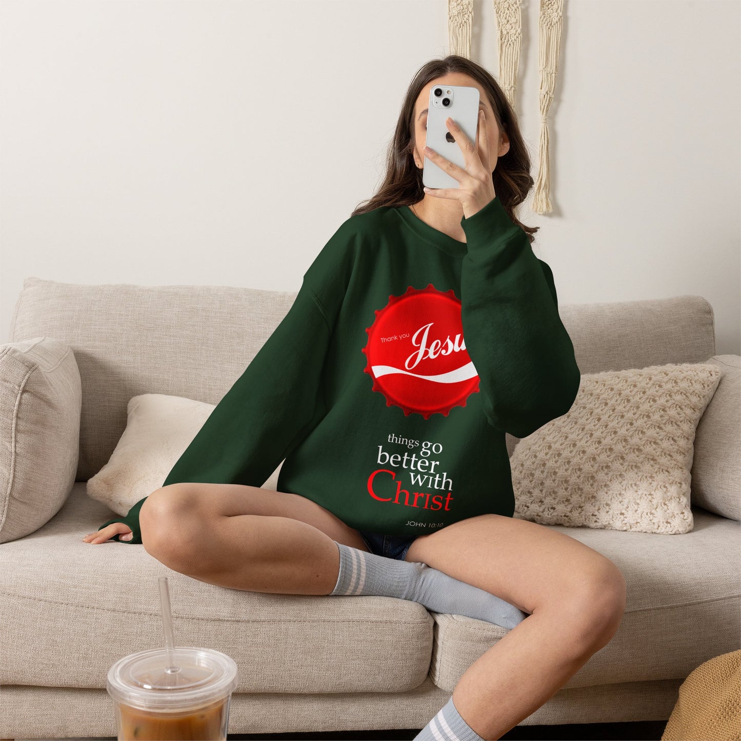 "Things Go Better with Christ" Crewneck Sweatshirt