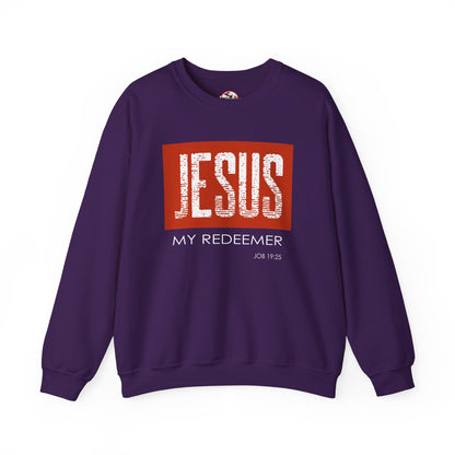 "Jesus My Redeemer" Inspirational Crewneck Sweatshirt
