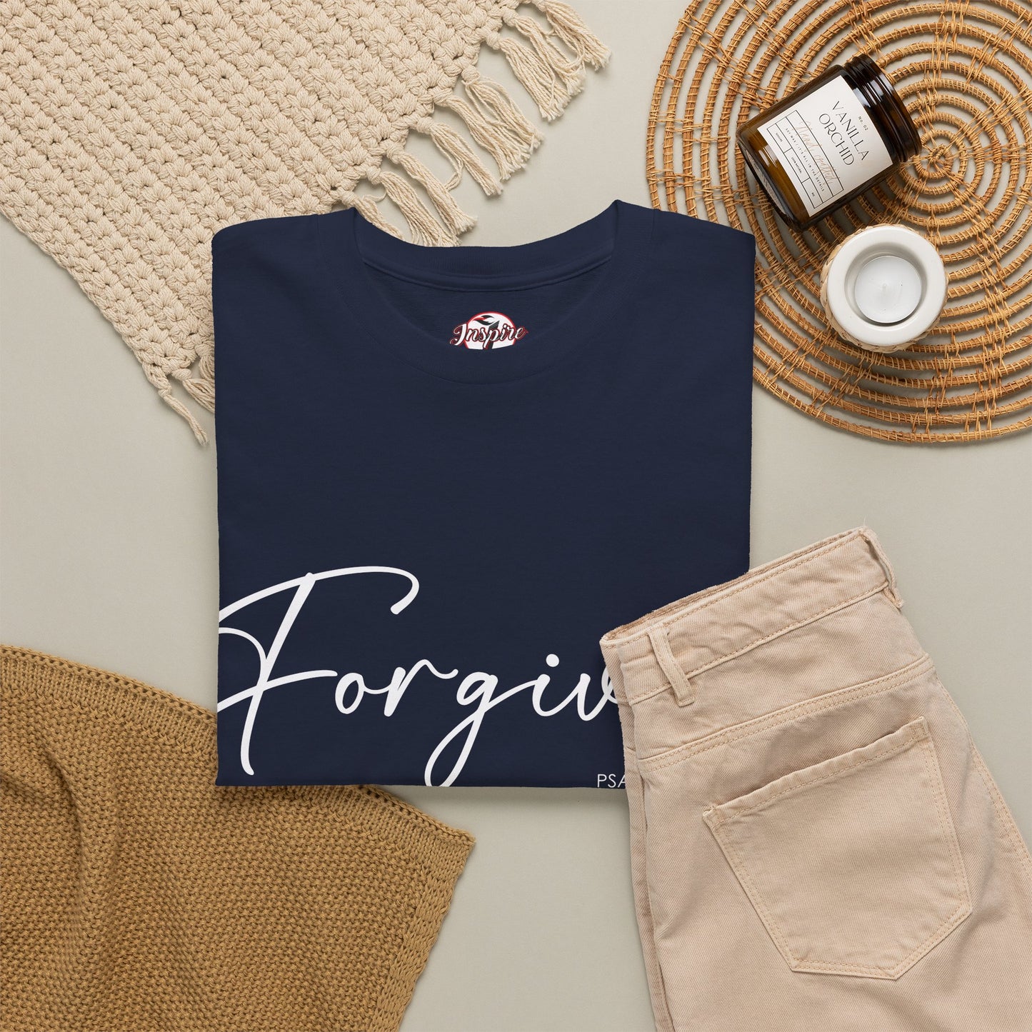 "Forgiven" Womens Christian Faith T-Shirt