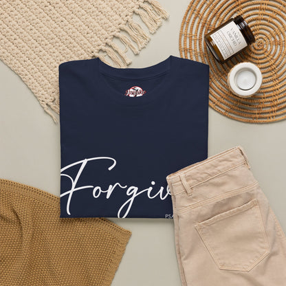 "Forgiven" Womens Christian Faith T-Shirt