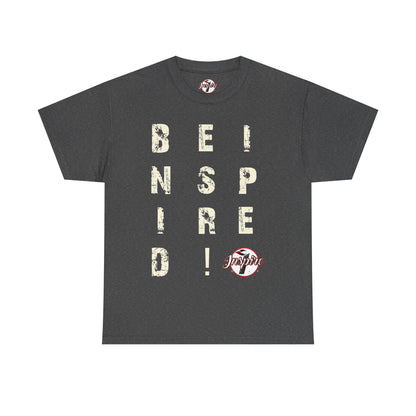 "Be Inspired" Motivational Vertical Graphic T-Shirt