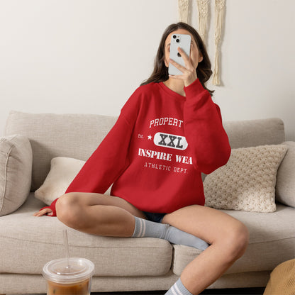 "Property of Inspire Wear" Athletic Crewneck Sweatshirt