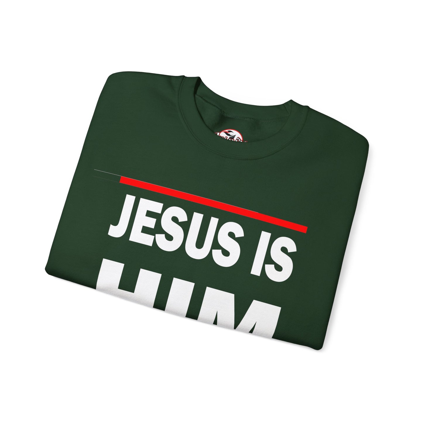 "Jesus Is Him" Inspirational Crewneck Sweatshirt
