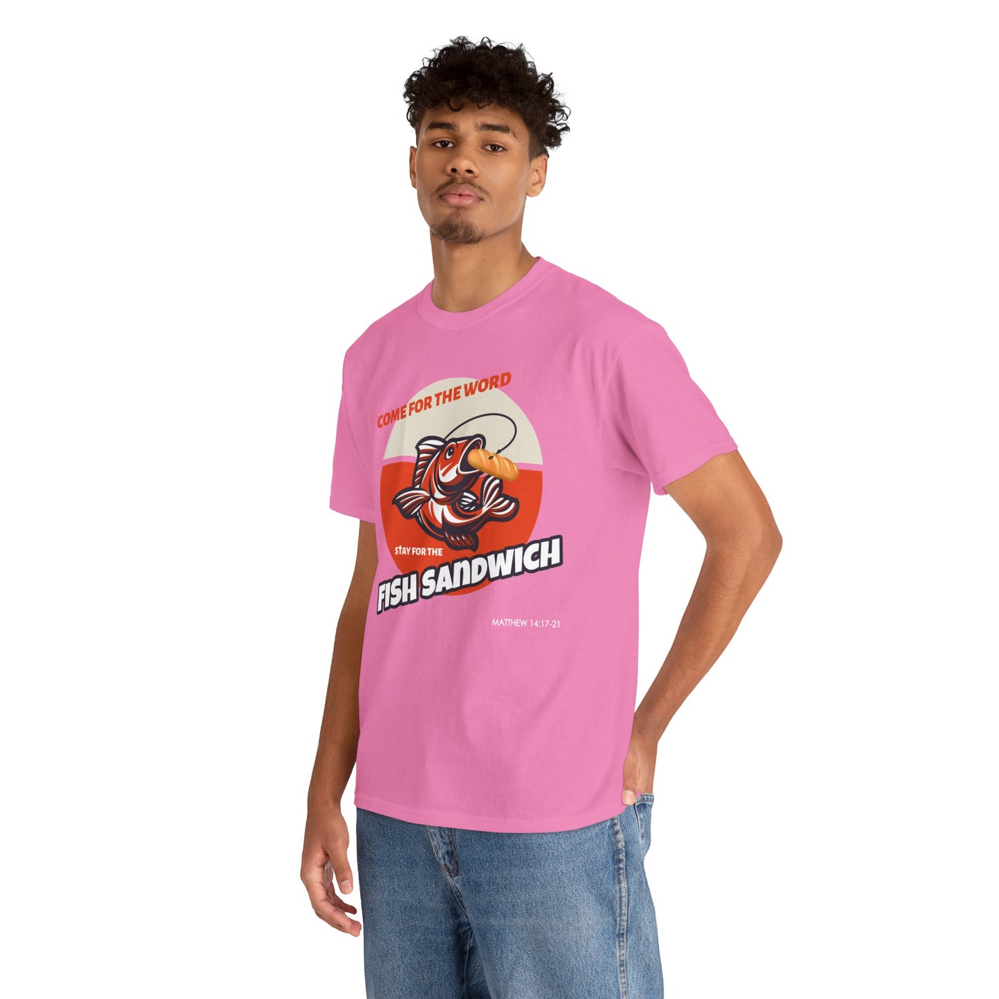"Come for the Word" Fish Sandwich Graphic T-Shirt