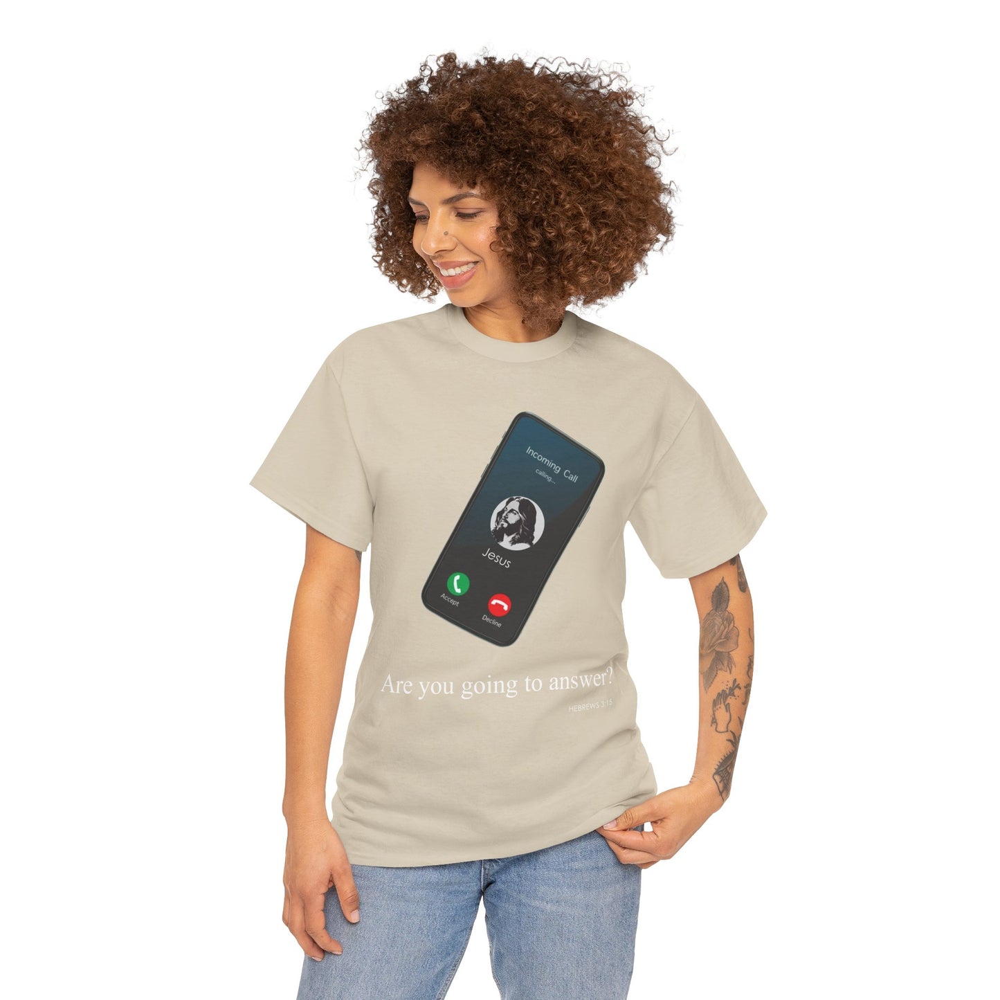 "Are You Going to Answer?" Inspirational Graphic Tee